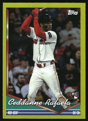 2024 Topps Archives #266 Ceddanne Rafaela Yellow Foilboard