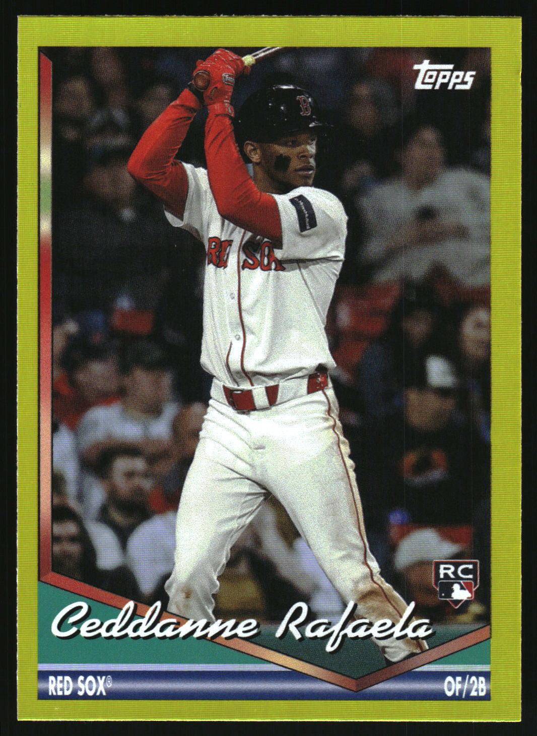 2024 Topps Archives #266 Ceddanne Rafaela Yellow Foilboard