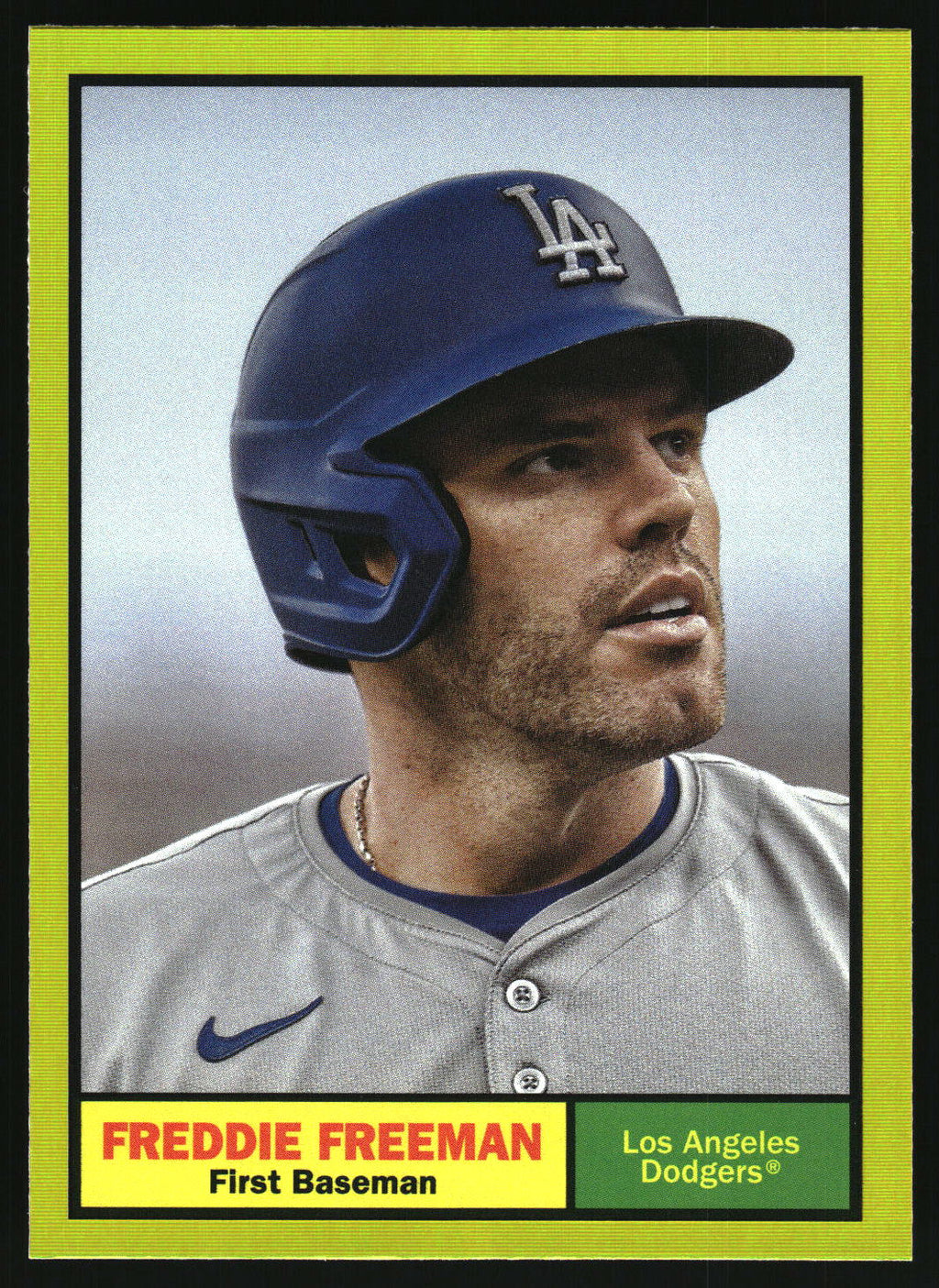2024 Topps Archives #34 Freddie Freeman Yellow Foilboard