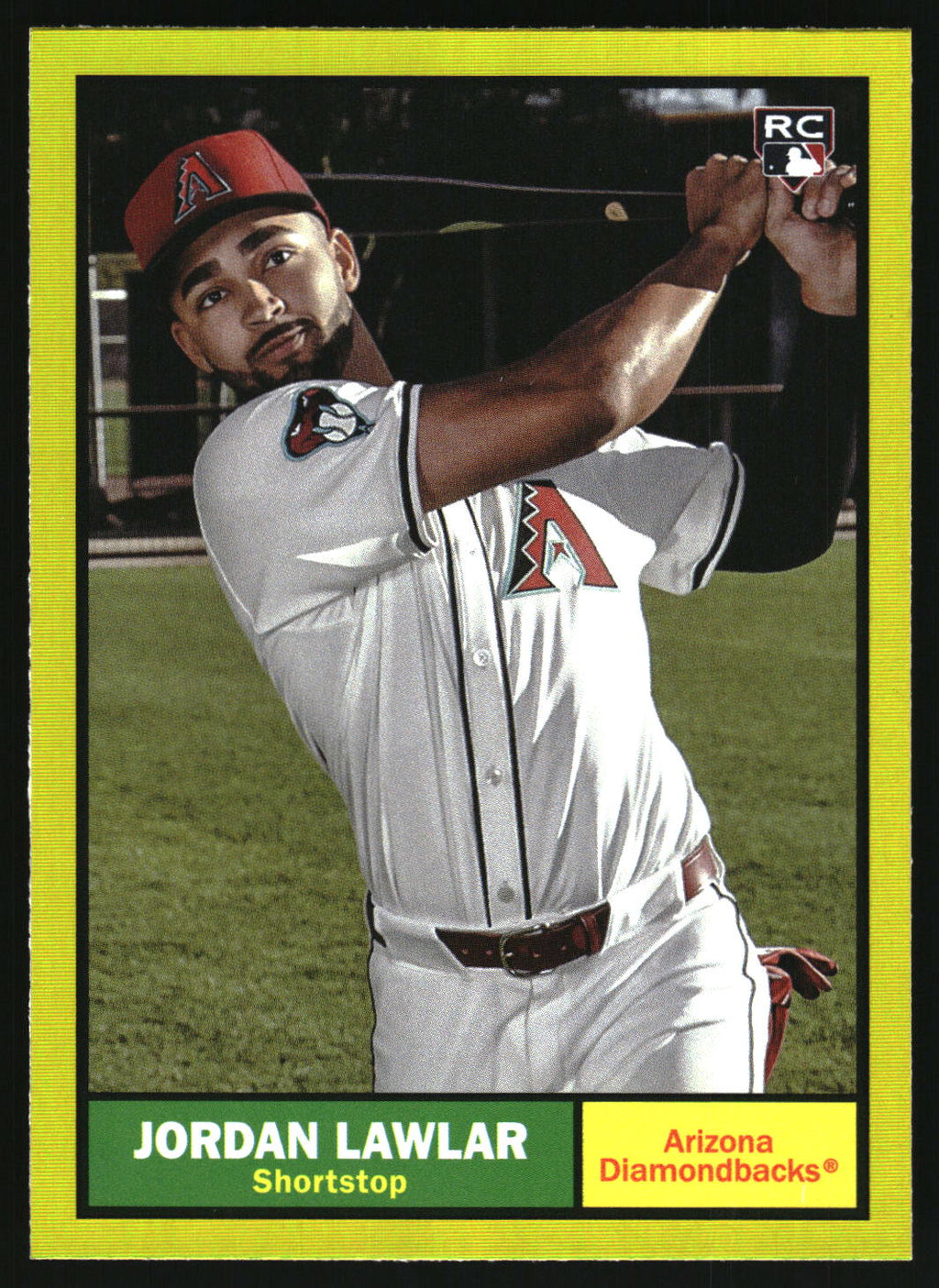 2024 Topps Archives #91 Jordan Lawlar Yellow Foilboard