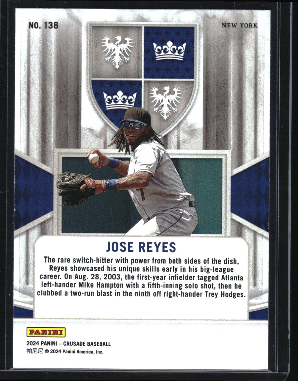2024 Panini Crusade #138 Jose Reyes Silver