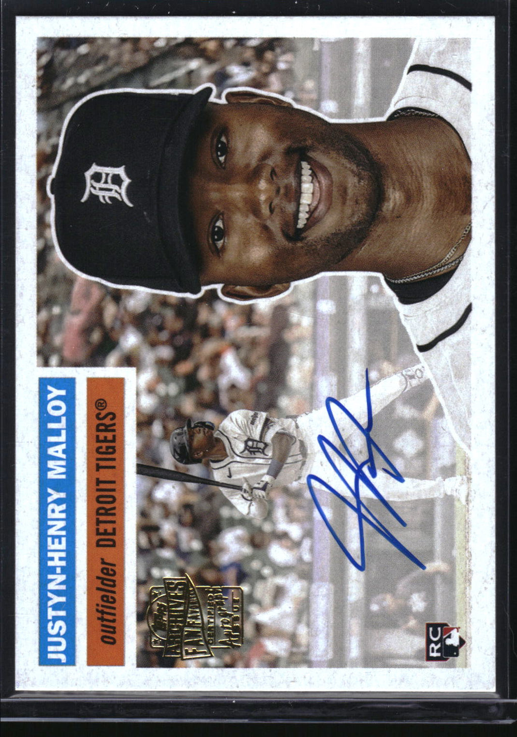2025 Topps Archives #56FFA-JM Justyn-Henry Malloy 1956 Topps Fan Favorites Auto