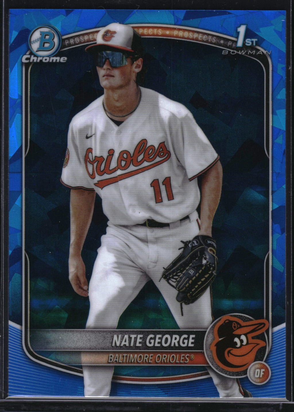 2025 Bowman Chrome Sapphire Edition #BCP-184 Nate George Prospects