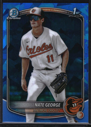 2025 Bowman Chrome Sapphire Edition #BCP-184 Nate George Prospects