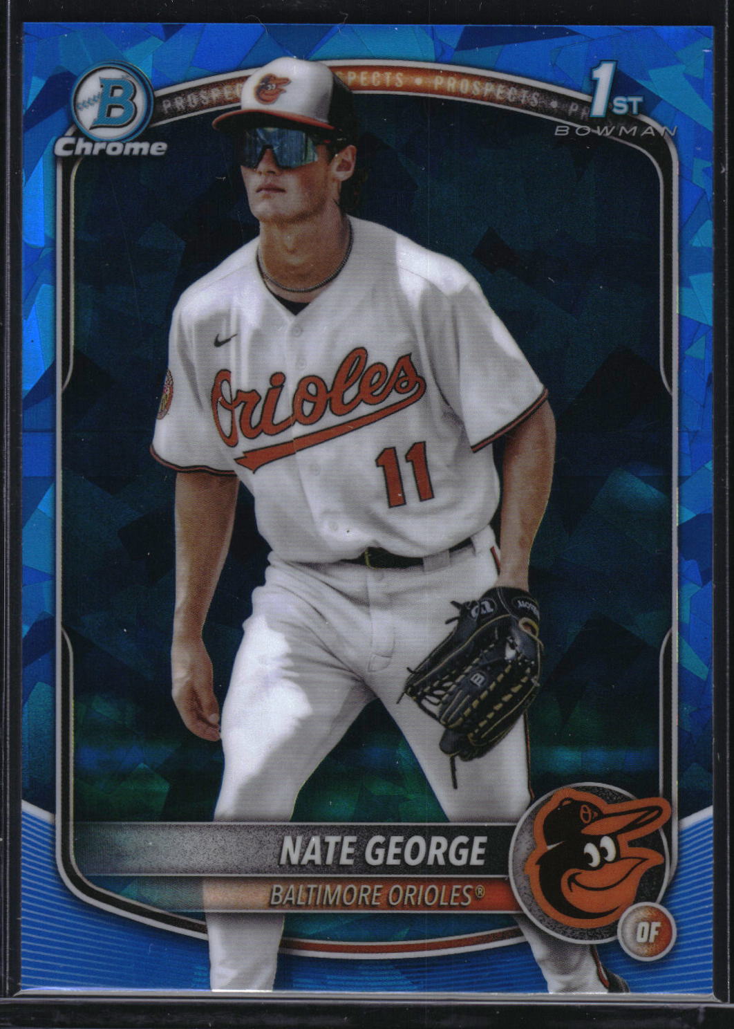 2025 Bowman Chrome Sapphire Edition #BCP-184 Nate George Prospects
