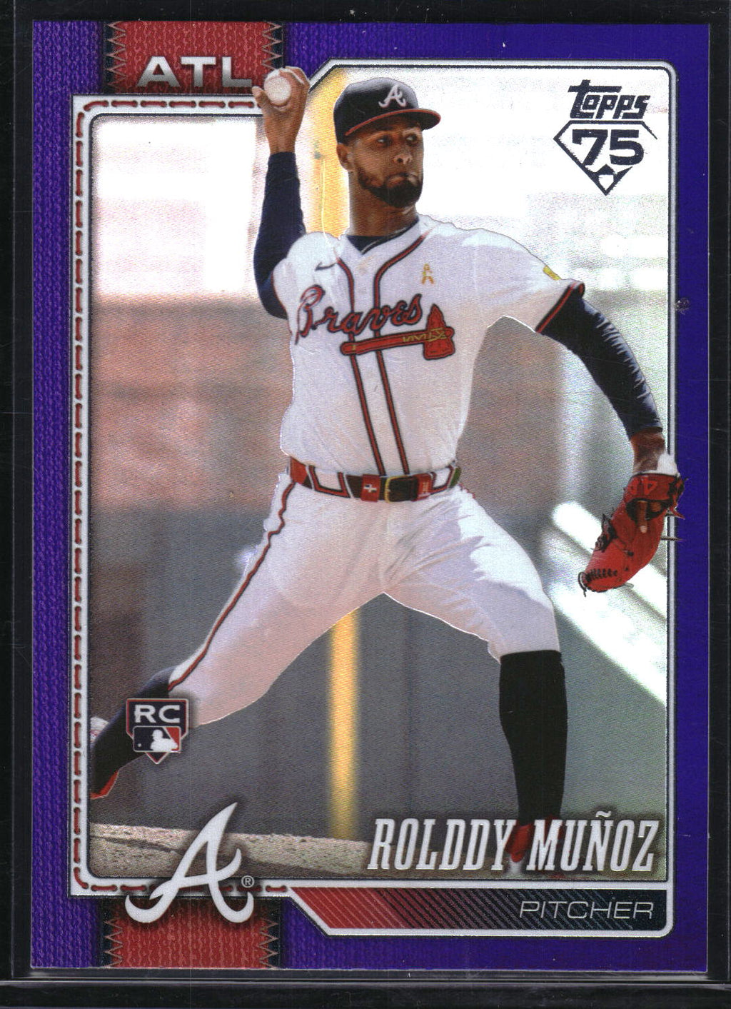 2026 Topps #570 Rolddy Muñoz Purple Rainbow Foil #/250