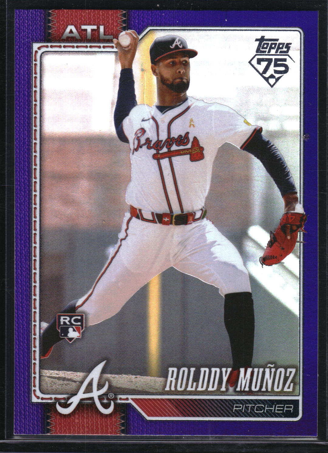 2026 Topps #570 Rolddy Muñoz Purple Rainbow Foil #/250