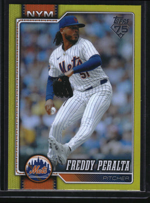 2026 Topps #657 Freddy Peralta Yellow Rainbow Foil #/399