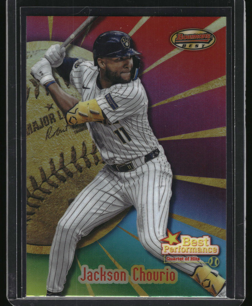 2025 Bowman's Best #BP-5 Jackson Chourio Best Performance