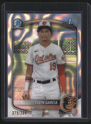 2025 Bowman Chrome BCP-124 Elvin Garcia 1st Lava Refractor /399