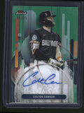 2025 Finest #FA-CC Colton Cowser Finest Autographs Green Refractor