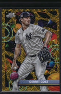 2025 Topps Chrome Cosmic #82 Gerrit Cole Gold Interstellar Refractor #/50
