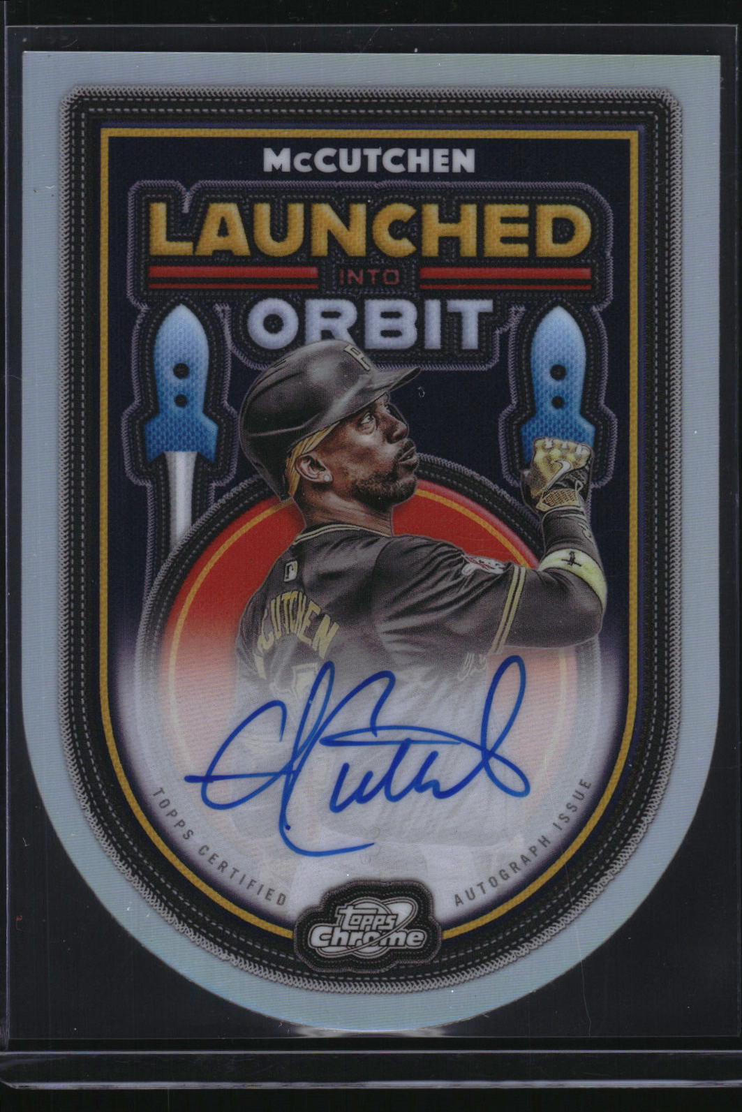 2025 Topps Chrome Cosmic #LIOA-AM Andrew McCutchen Launched into Orbit Auto