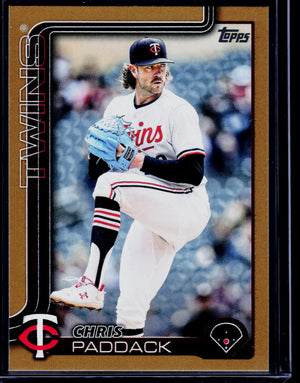 2025 Topps Update #US73 Chris Paddack Gold #/2025