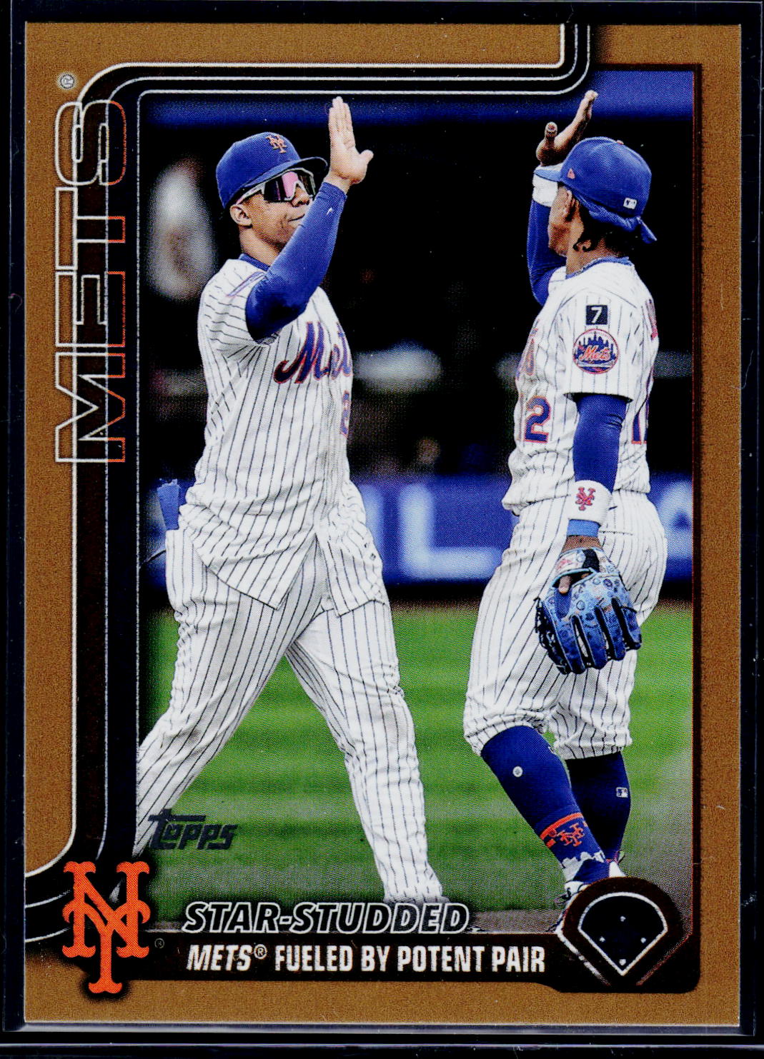 2025 Topps Update #US260 Francisco Lindor / Juan Soto Gold #/2025