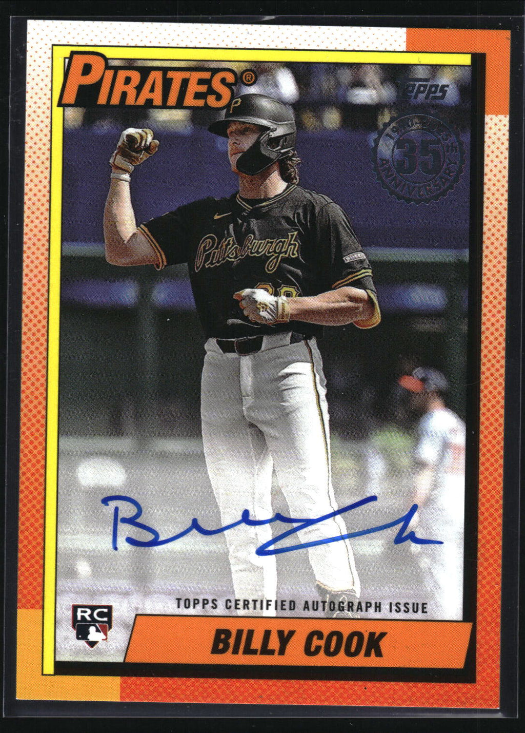 2025 Topps Update #90B2-BC Billy Cook 1990 Topps 35th Anniversary Autographs