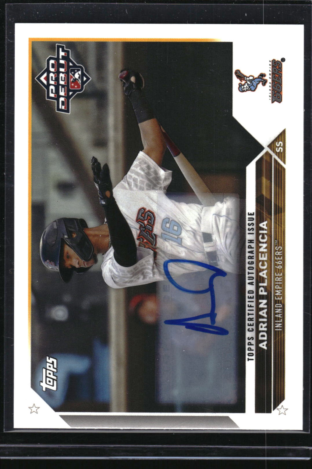 2023 Topps Pro Debut #PD-126 Adrian Placencia Autographs