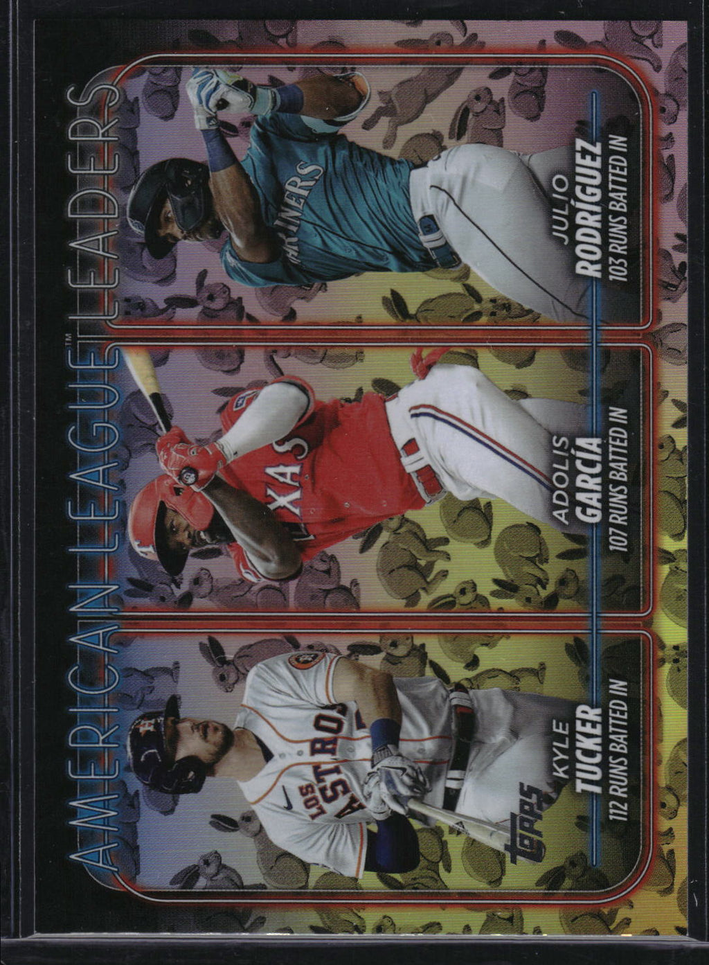 2024 Topps #106 American League Leaders Runs Batted In Holiday Rabbits