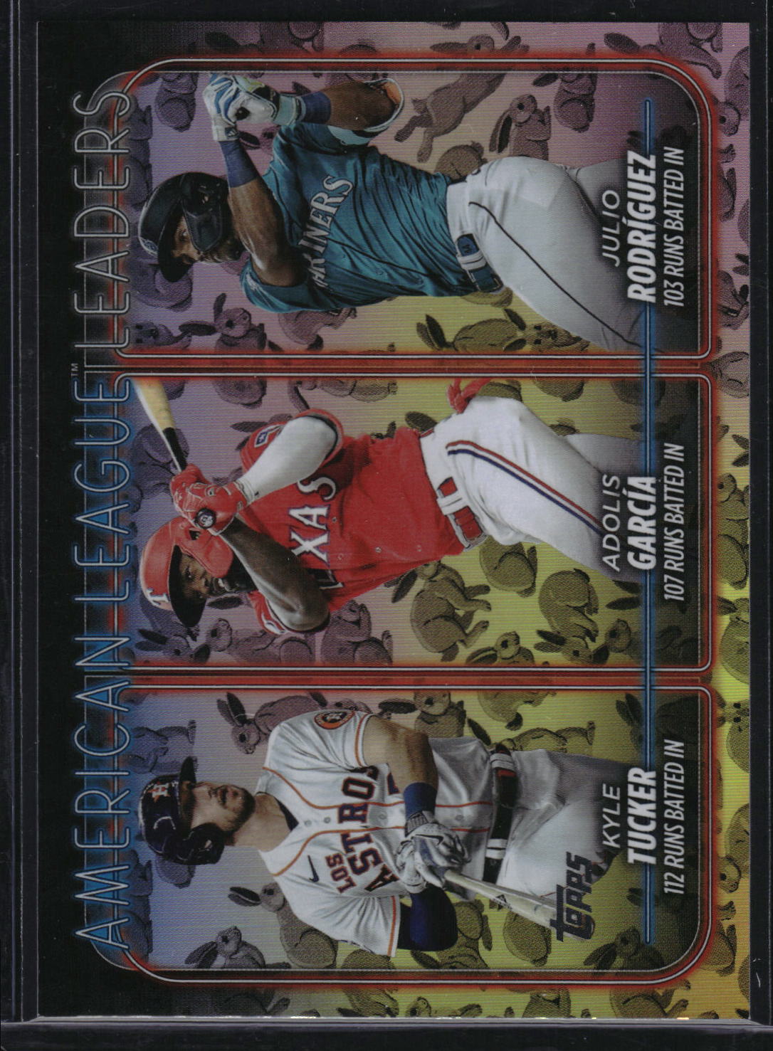 2024 Topps #106 American League Leaders Runs Batted In Holiday Rabbits
