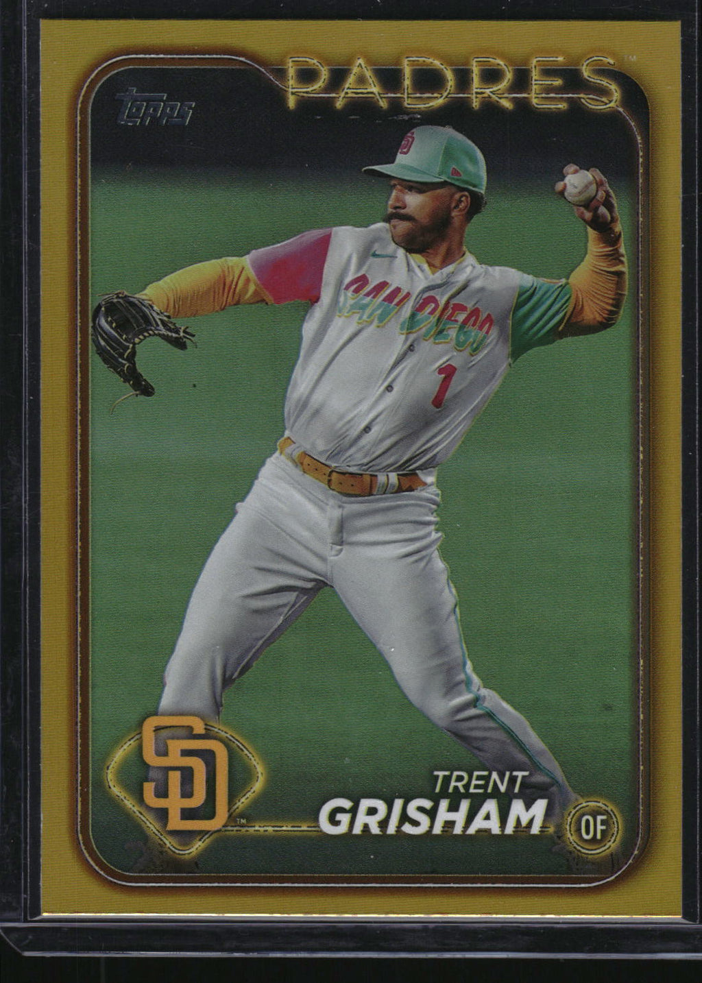 2024 Topps #157 Trent Grisham Yellow Foil