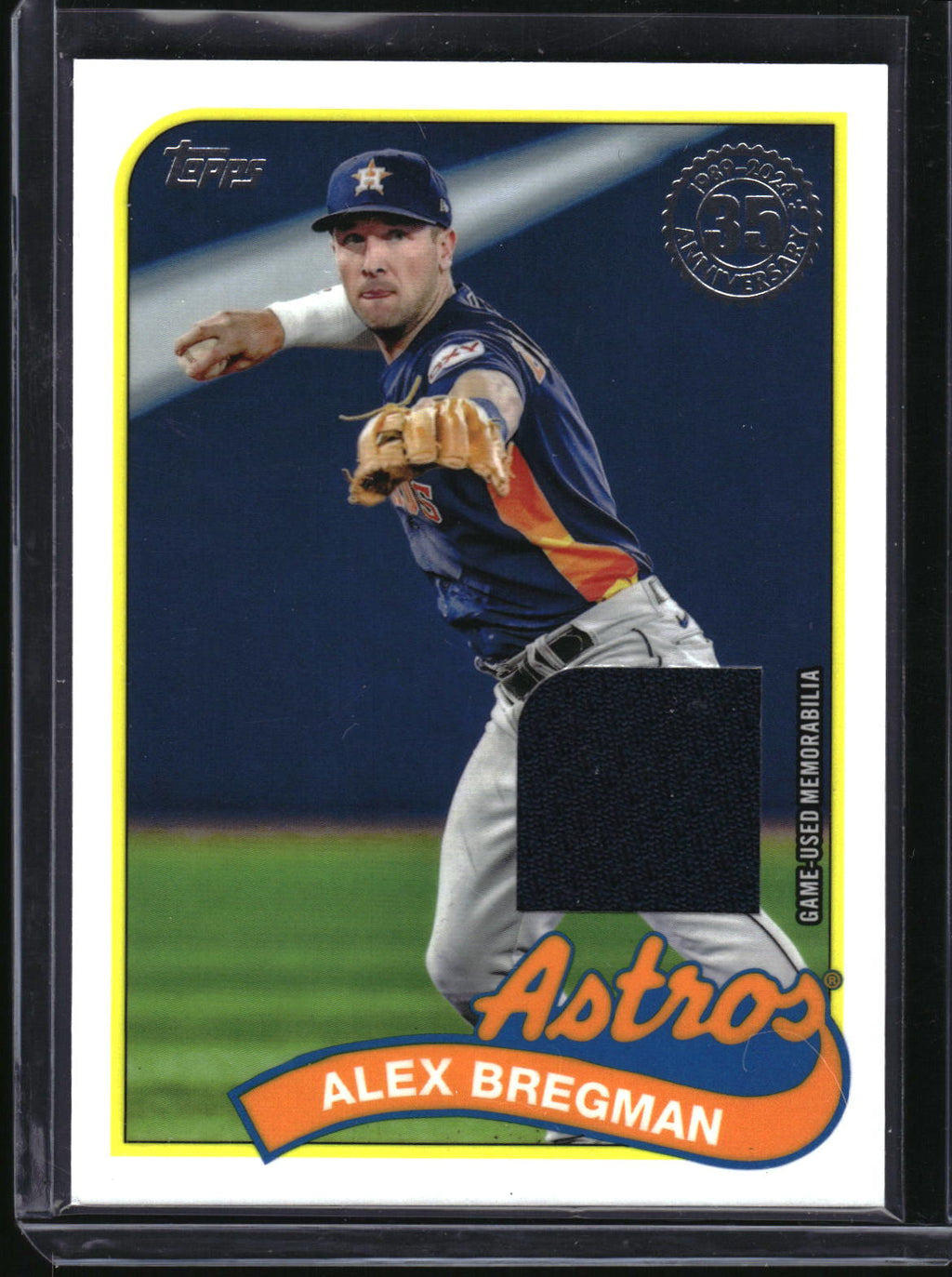 2024 Topps #89BR-ABR Alex Bregman 1989 Topps Baseball 35th Anniversary Relics