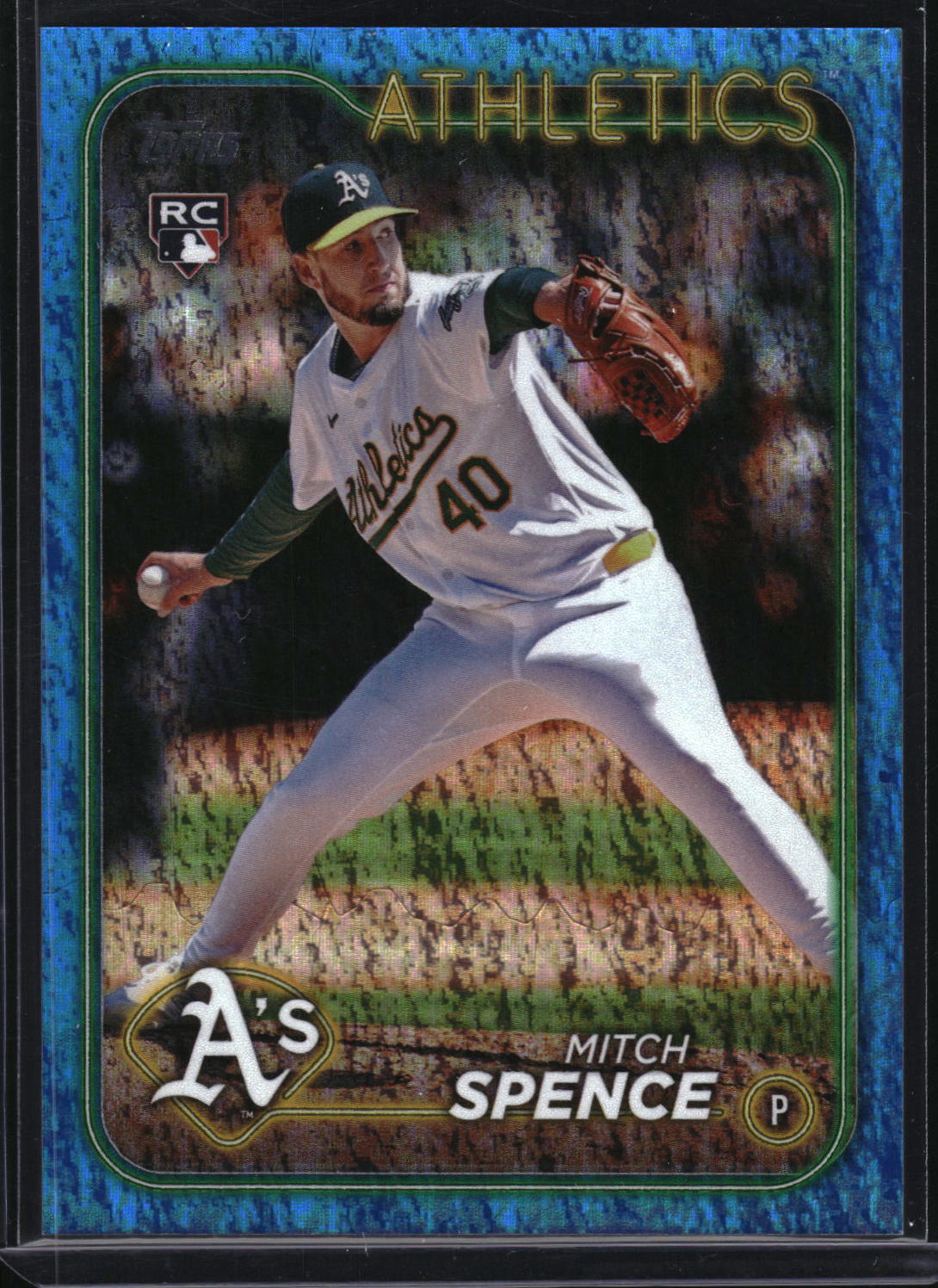 2024 Topps Update #US28 Mitch Spence Blue Holofoil #/999