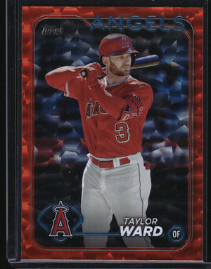 2024 Topps #332 Taylor Ward Orange Crackle Foil #/299