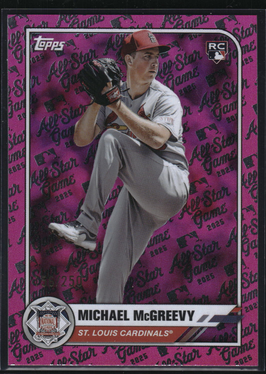 2025 Topps All-Star Game #47 Michael McGreevy Pink Foil #/250