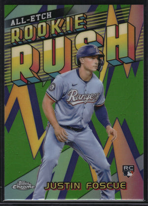 2024 Topps Chrome Update #CAERU-14 Justin Foscue Chrome All-Etch Rookie Rush