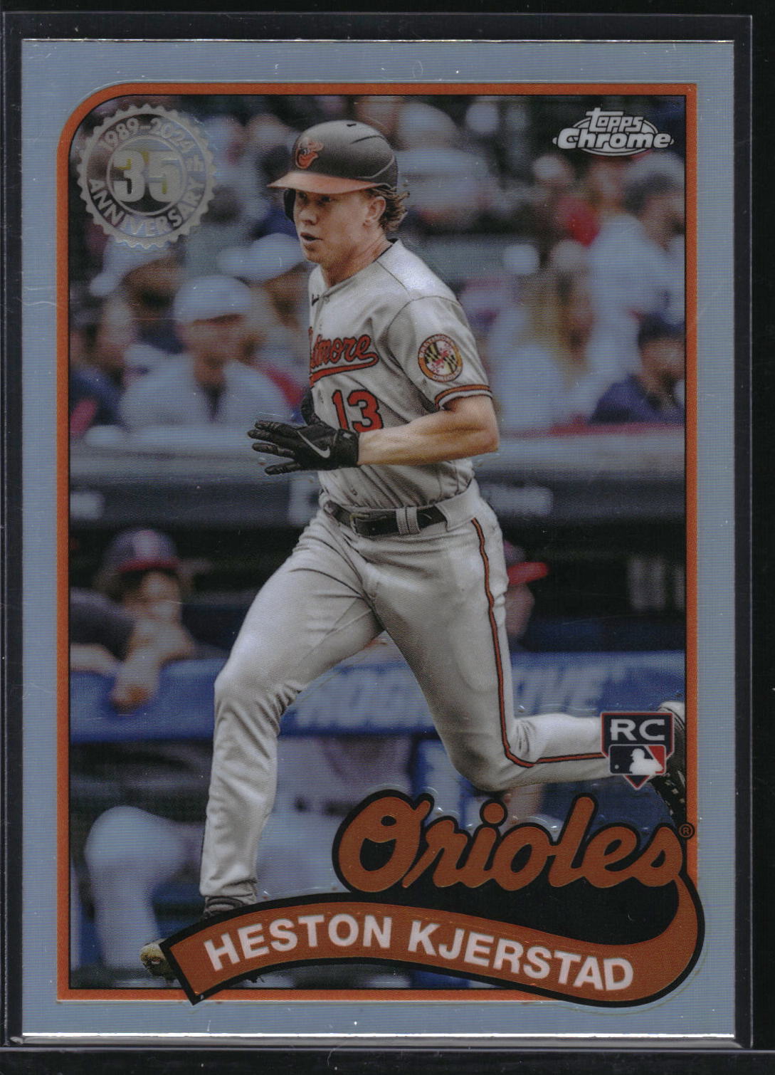 2024 Topps Chrome #89CB-18 Heston Kjerstad 1989 Topps Baseball 35th Anniversary