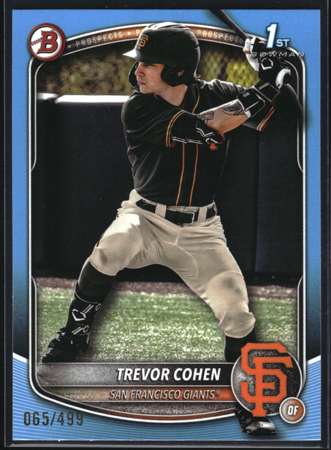 2025 Bowman Draft #BD-46 Trevor Cohen Sky Blue Border #/499