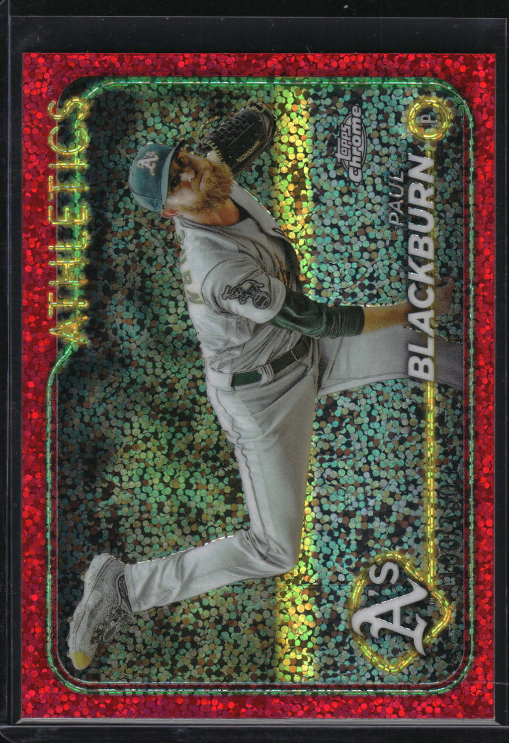 2024 Topps Chrome  #43 Paul Blackburn Magenta Sparkle Refractor /350