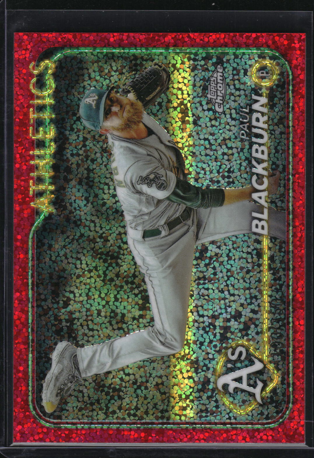 2024 Topps Chrome  #43 Paul Blackburn Magenta Sparkle Refractor /350