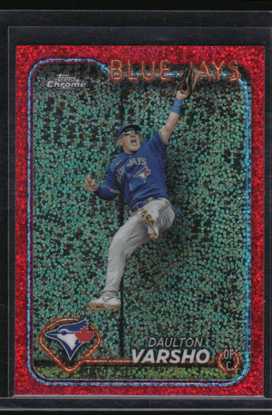 2024 Topps Chrome #140 Daulton Varsho Magenta Speckle Refractor
