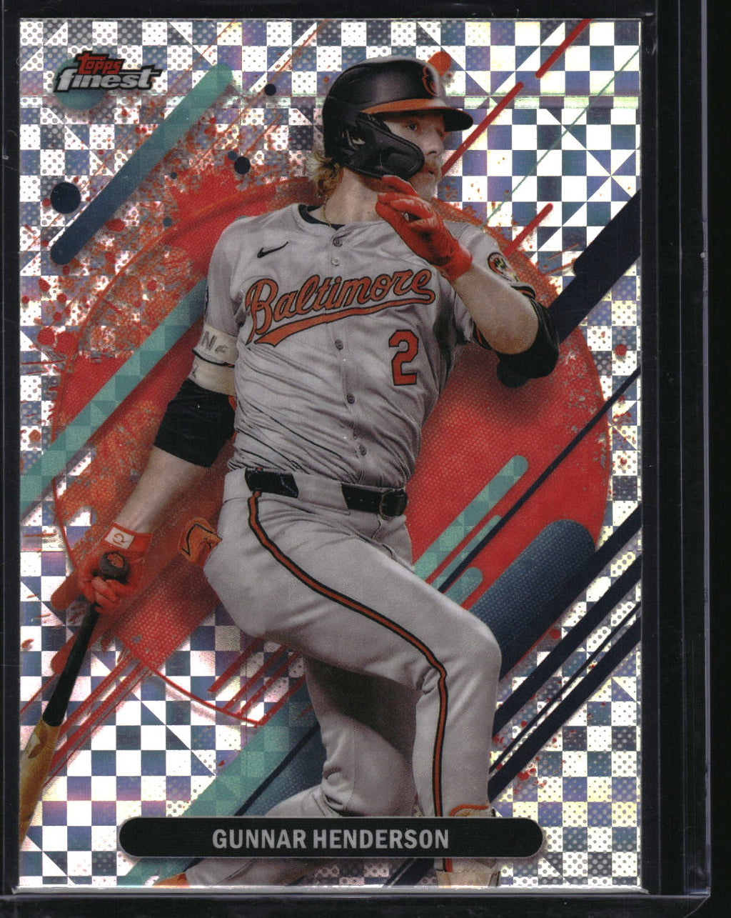 2025 Finest #291 Gunnar Henderson Checkerboard Refractor