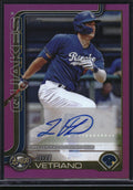 2025 Topps Pro Debut #PD-63 Joe Vetrano Base Autographs Fuchsia Foil #/199
