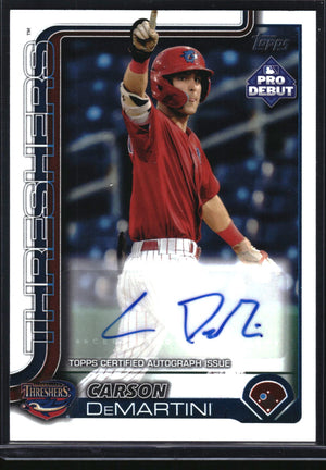 2025 Topps Pro Debut #PD-152 Carson DeMartini Base Autographs