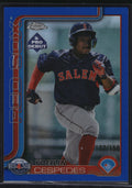 2025 Topps Pro Debut #PDC-28 Yoeilin Cespedes Chrome Blue Refractor #/150