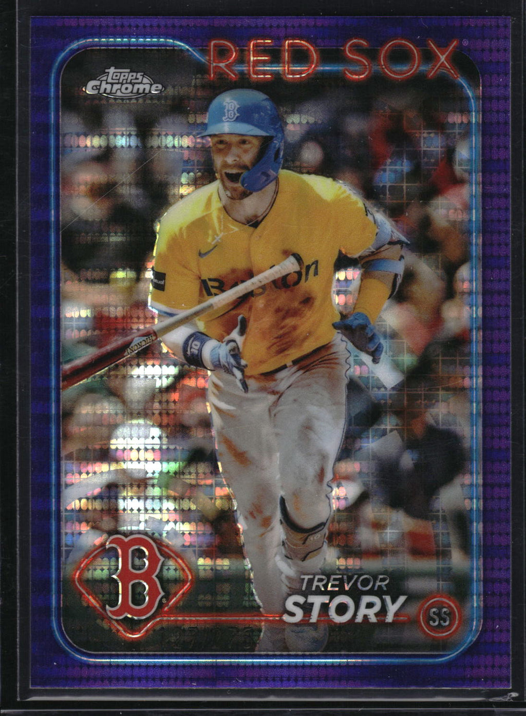 2024 Topps Chrome #279 Trevor Story Purple Sonar Refractor #/275