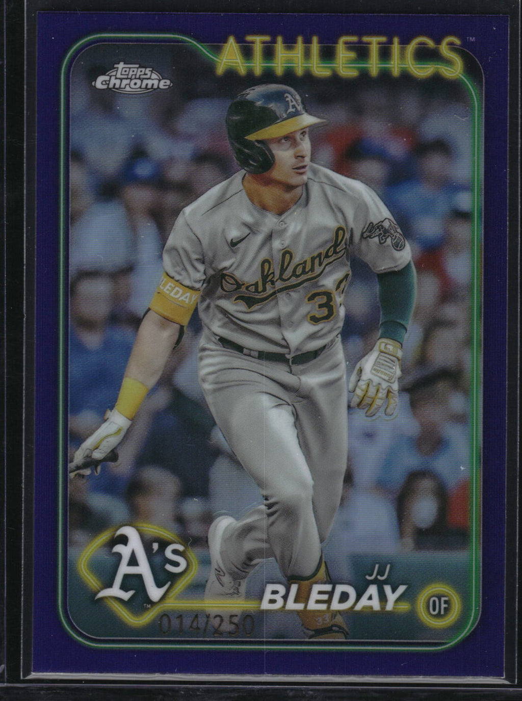 2024 Topps Chrome #190 JJ Bleday Purple Refractor #/250