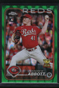 2024 Topps Chrome #154 Andrew Abbott Green Raywave Refractor #/99