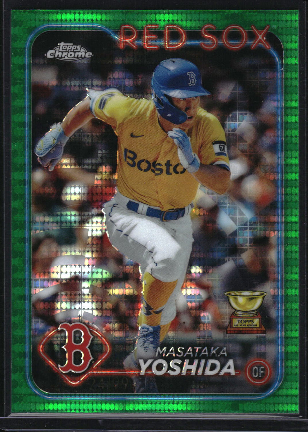 2024 Topps Chrome #63 Masataka Yoshida Green Sonar Refractor #/99