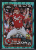 2024 Topps Chrome #154 Andrew Abbott Aqua Raywave Refractor #/199