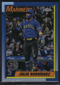 2025 Topps Chrome #90CB-6 Julio Rodriguez 1990 Topps Baseball 35th Anniversary