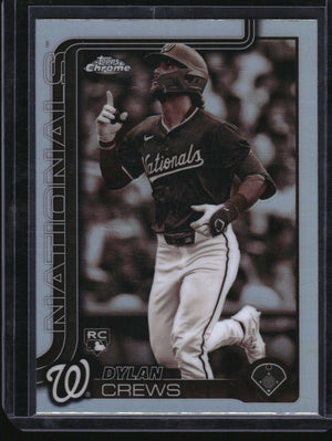2025 Topps Chrome #146 Dylan Crews Sepia Refractor