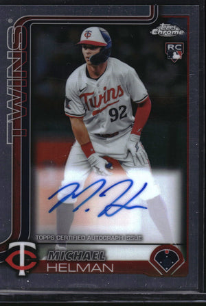 2025 Topps Chrome #RA-MH Michael Helman Rookie Autographs