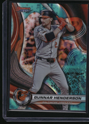 2024 Bowman's Best #8 Gunnar Henderson Aqua Lava Refractor #/199