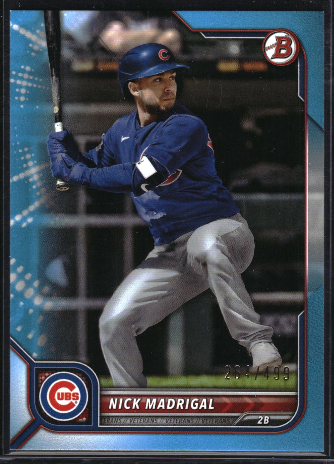2022 Bowman #55 Nick Madrigal Sky Blue #/499