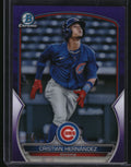 2023 Bowman #BCP-24 Cristian Hernández Chrome Prospects Purple Refractor #/250