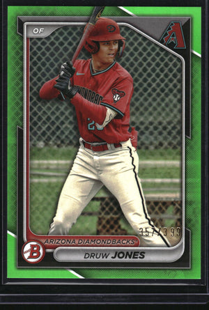 2024 Bowman #BP-60 Druw Jones Prospects Neon Green #/399
